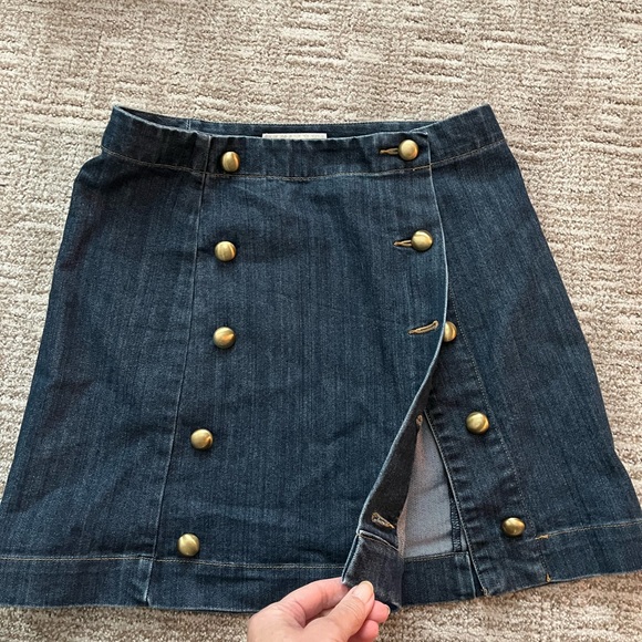 Michael Kors Denim Mini Skirt - Picture 1 of 4
